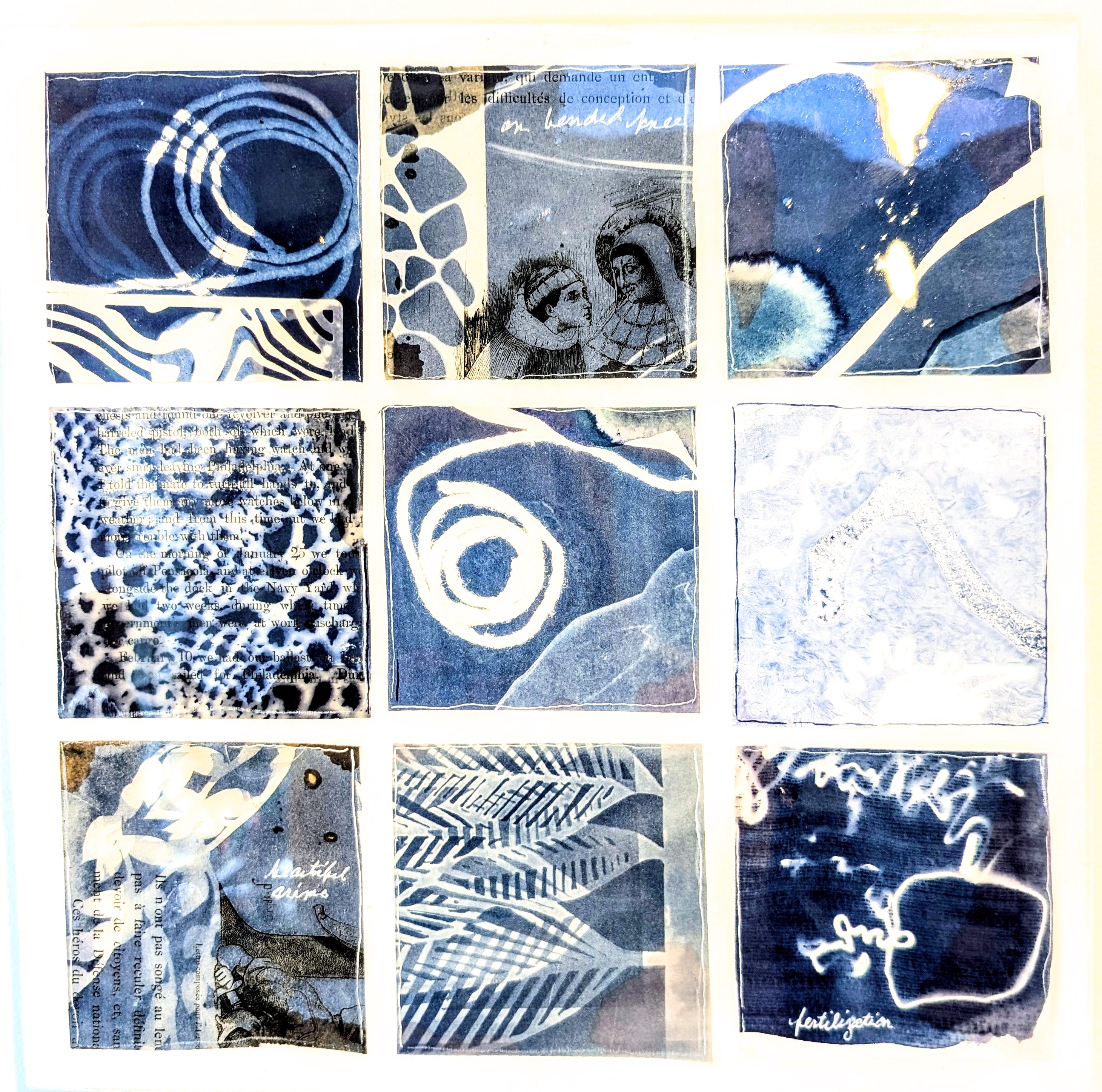 Bluescapes: Resined cyanotypes