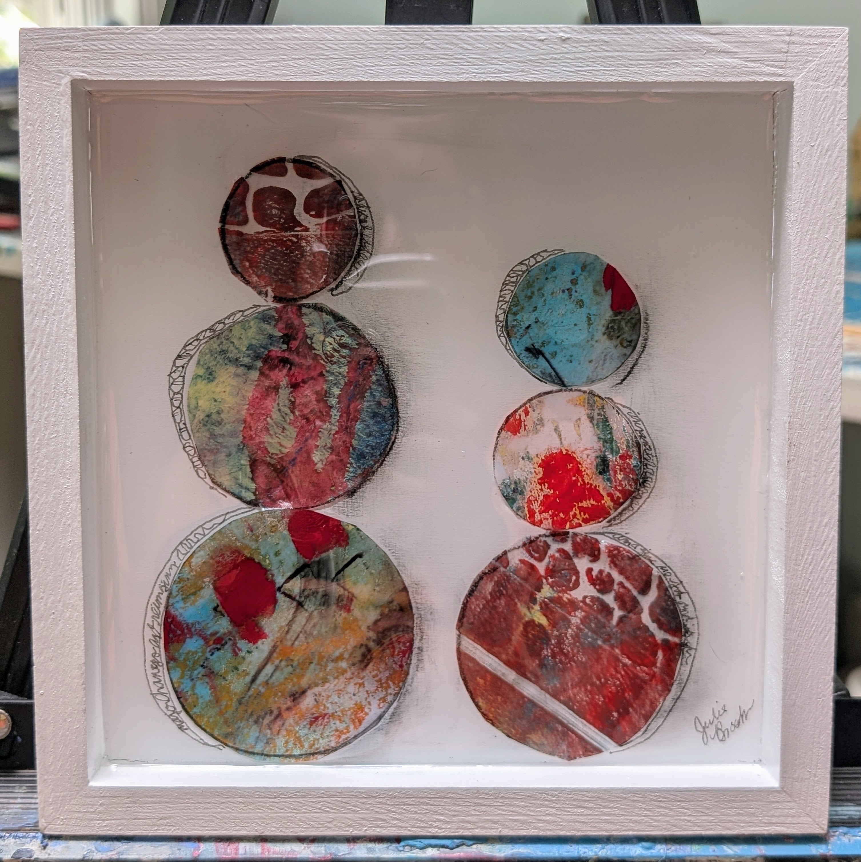 Resined gel monotypes