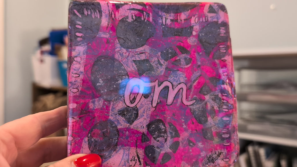 Pink Om :  Meditation Icon